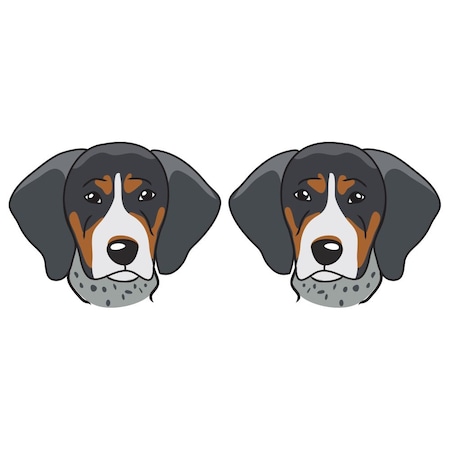 Bluetick Coonhound Dog Decal, Dog Lover Decor Vinyl Sticker
